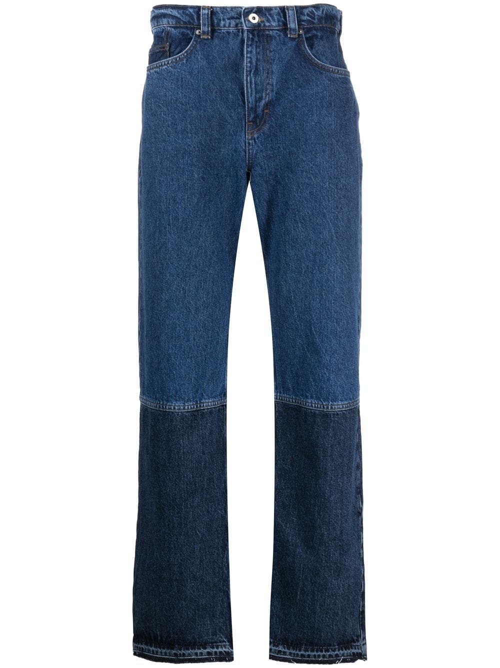 Axel Arigato two-toned straight-leg jeans - Blue von Axel Arigato