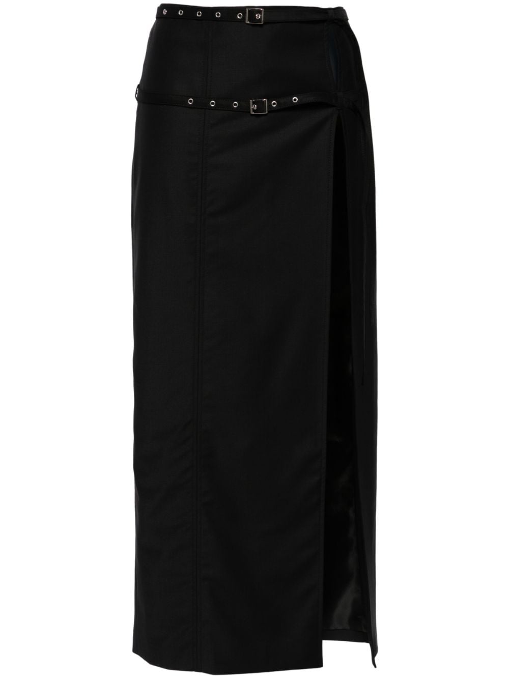 Aya Muse Kura side-slit pencil skirt - Black von Aya Muse