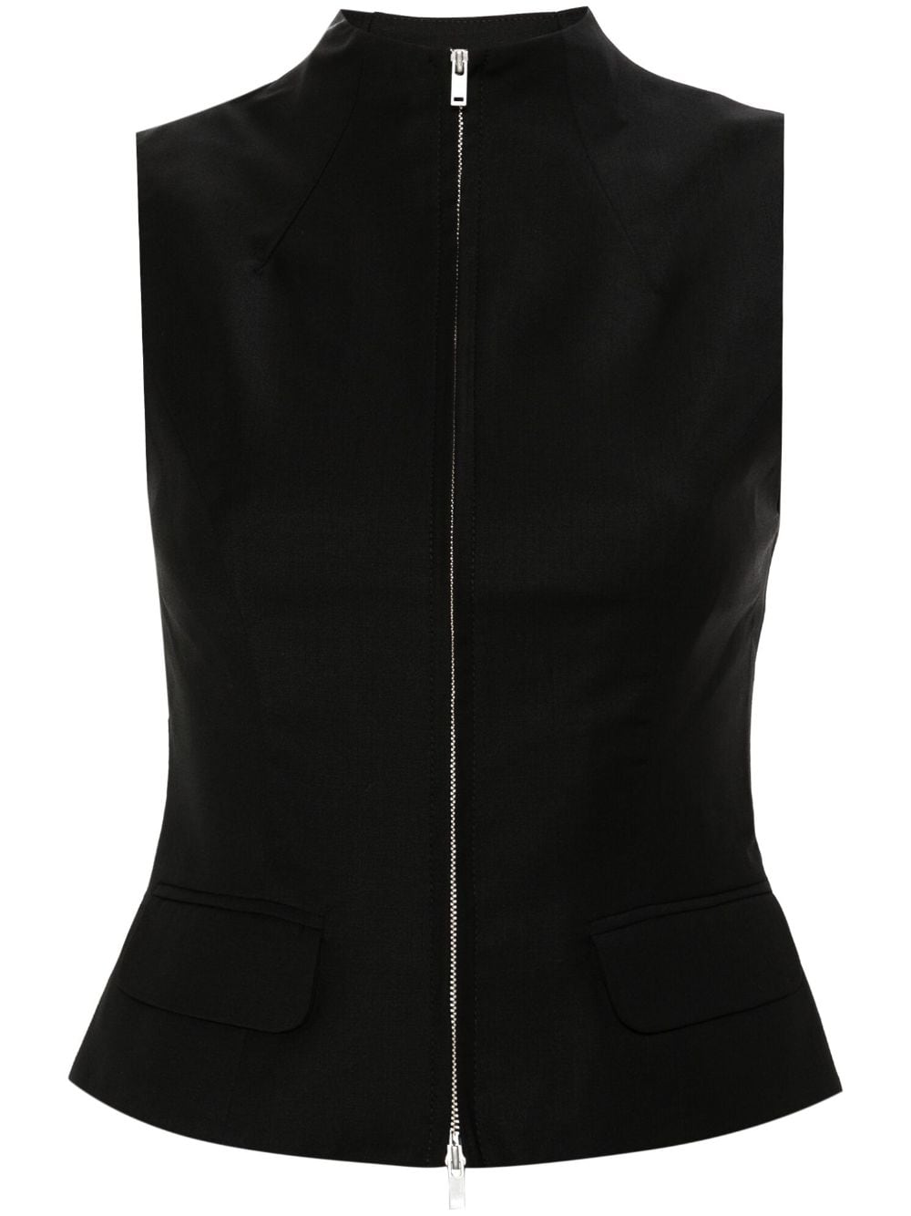 Aya Muse Suwo mock-neck vest - Black von Aya Muse