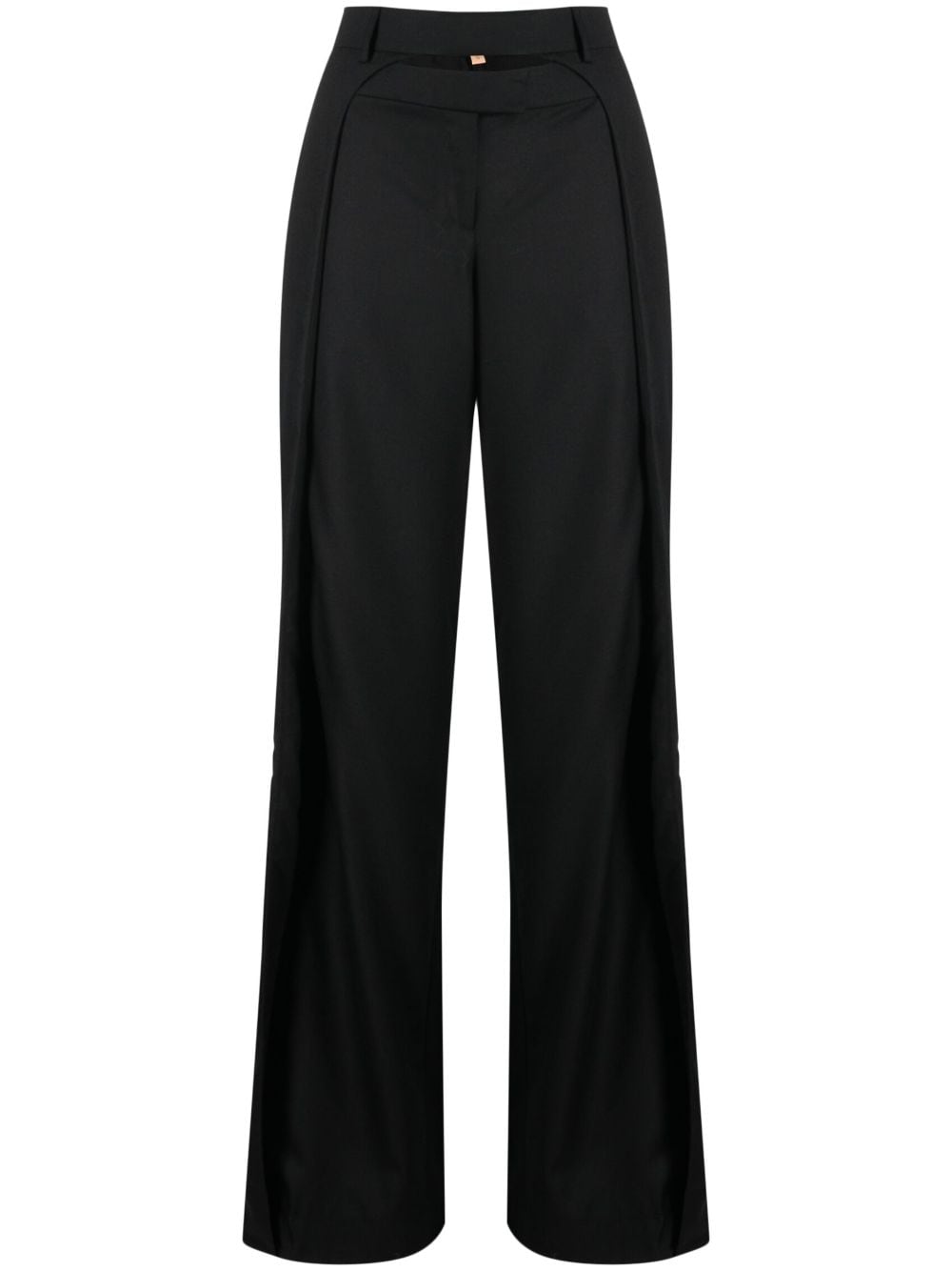 Aya Muse Tio cut-out wool trousers - Black von Aya Muse