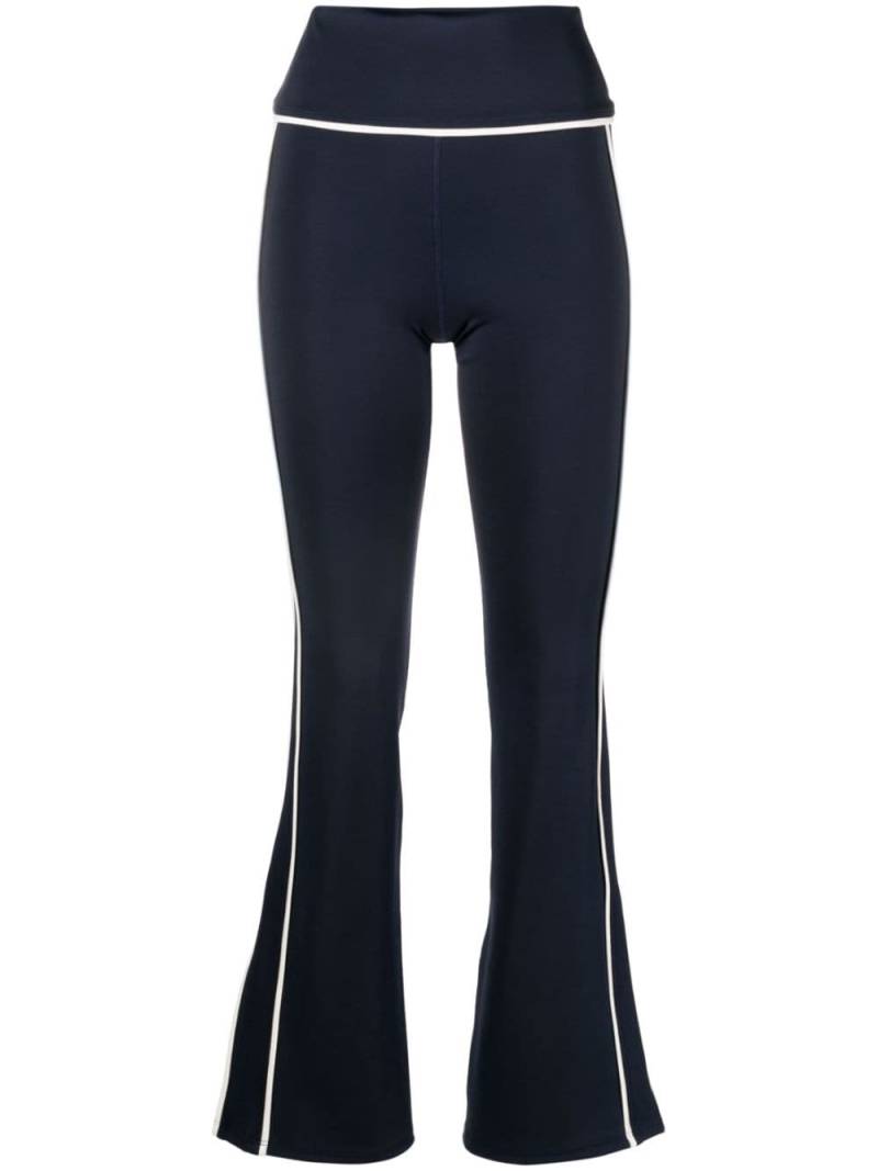 Ayda Walle cotton-blend flared leggings - Blue von Ayda