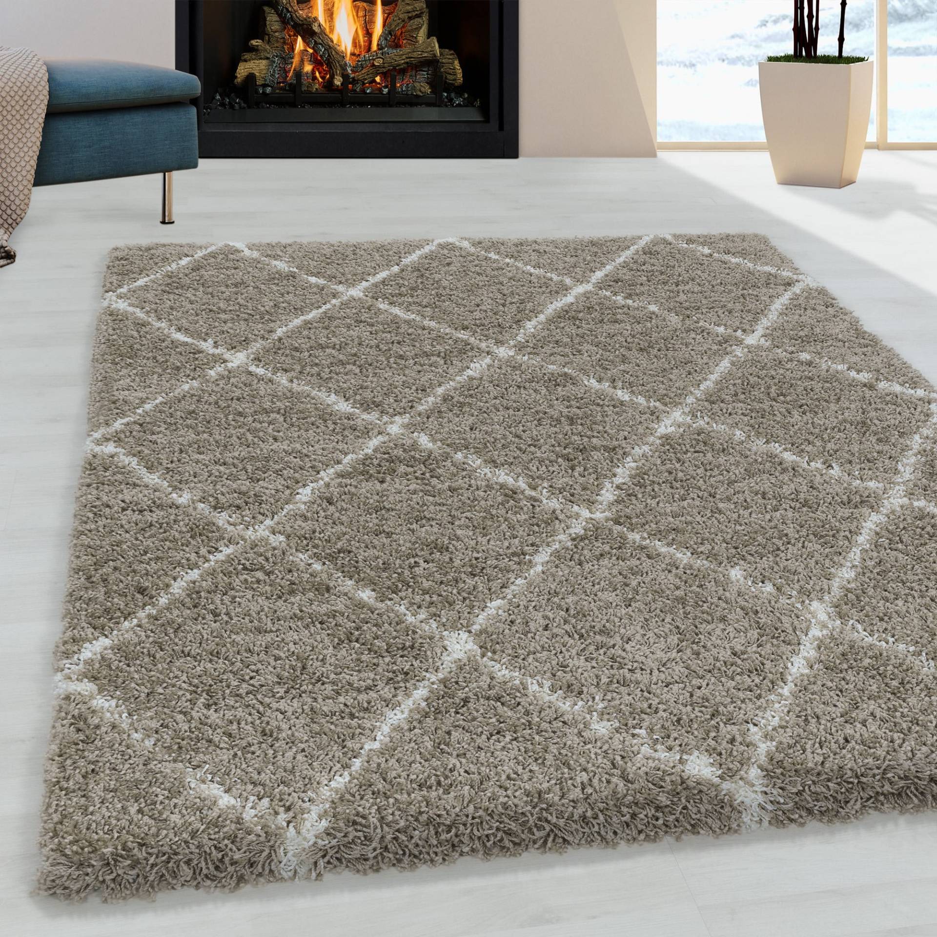 Ayyildiz Teppiche Hochflor-Teppich »ALVOR 3401«, rechteckig, 50 mm Höhe, Shaggy, Langflor, Läufer, pflegeleicht, Wohnzimmer Ayyildiz Teppiche Hochflor-Teppich »ALVOR 3401«, rechteckig, 50 mm Höhe, Shaggy, Langflor, Läufer, pflegeleicht, Wohnzimmer von Ayyildiz Teppiche