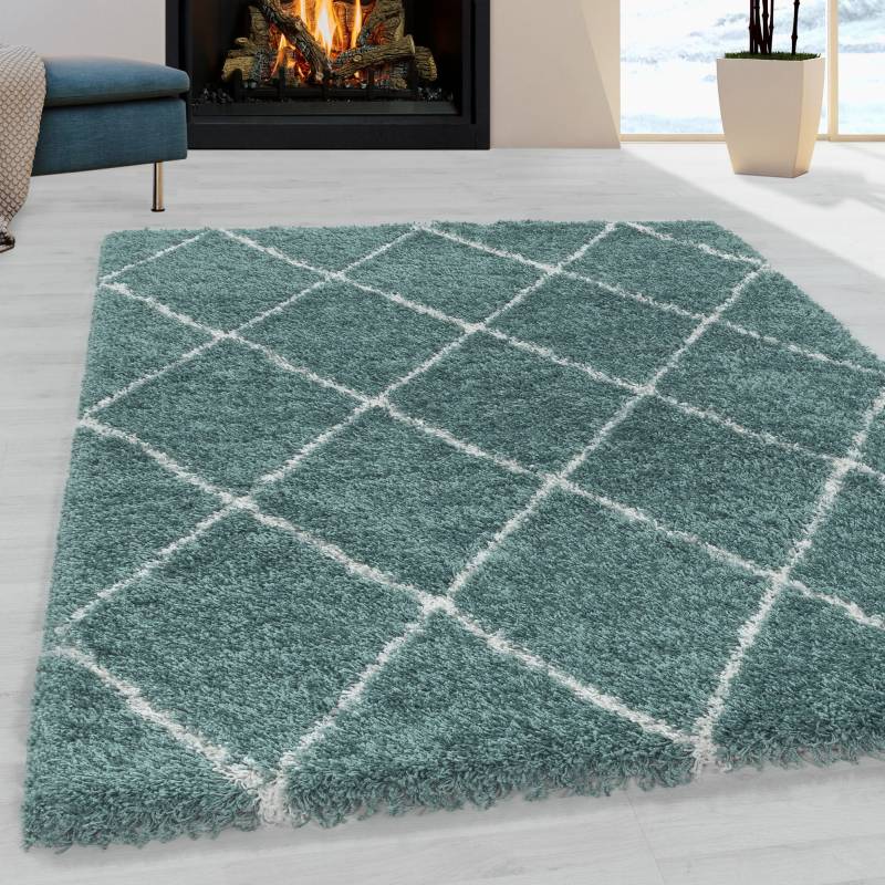 Ayyildiz Teppiche Hochflor-Teppich »ALVOR 3401«, rechteckig, 50 mm Höhe, Shaggy, Langflor, Läufer, pflegeleicht, Wohnzimmer von Ayyildiz Teppiche
