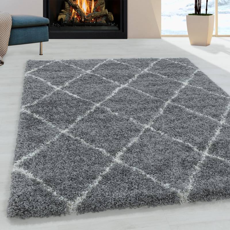 Ayyildiz Teppiche Hochflor-Teppich »ALVOR 3401«, rechteckig, 50 mm Höhe, Shaggy, Langflor, Läufer, pflegeleicht, Wohnzimmer von Ayyildiz Teppiche