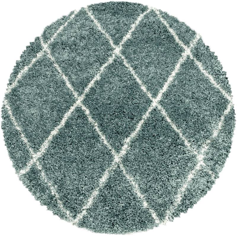 Ayyildiz Teppiche Hochflor-Teppich »ALVOR 3401«, rund, 50 mm Höhe, Shaggy, Langflor, pflegeleicht, Wohnzimmer von Ayyildiz Teppiche