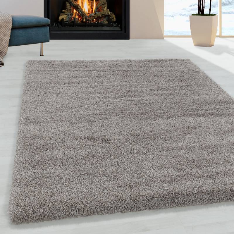 Ayyildiz Teppiche Hochflor-Teppich »FLUFFY 3500«, rechteckig, 50 mm Höhe, Langflor, Shaggy, uni, robust, auch in rund erhältlich, Wohnzimmer von Ayyildiz Teppiche
