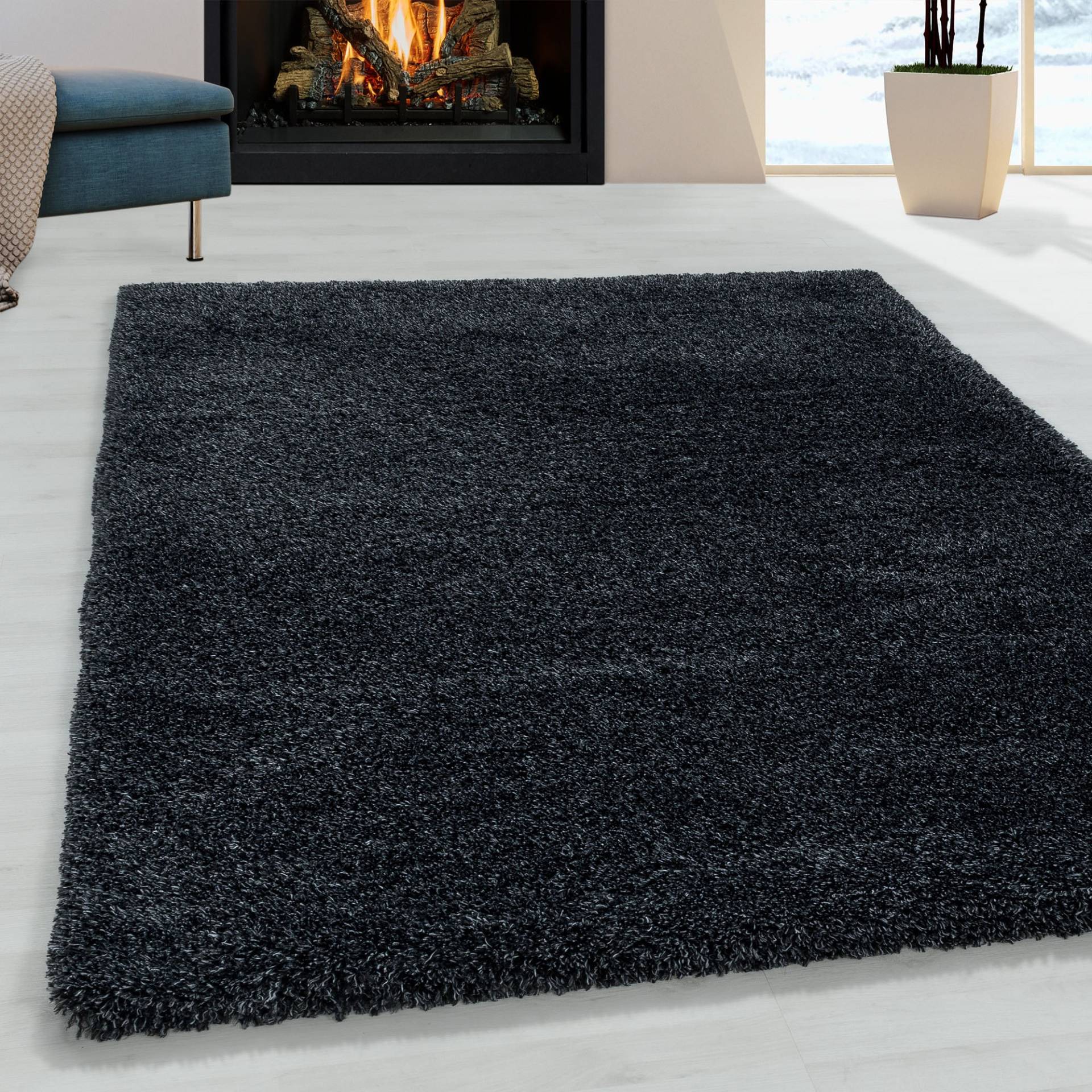 Ayyildiz Teppiche Hochflor-Teppich »FLUFFY 3500«, rechteckig, 50 mm Höhe, Langflor, Shaggy, uni, robust, auch in rund erhältlich, Wohnzimmer Ayyildiz Teppiche Hochflor-Teppich »FLUFFY 3500«, rechteckig, 50 mm Höhe, Langflor, Shaggy, uni, robust, auch in rund erhältlich, Wohnzimmer von Ayyildiz Teppiche