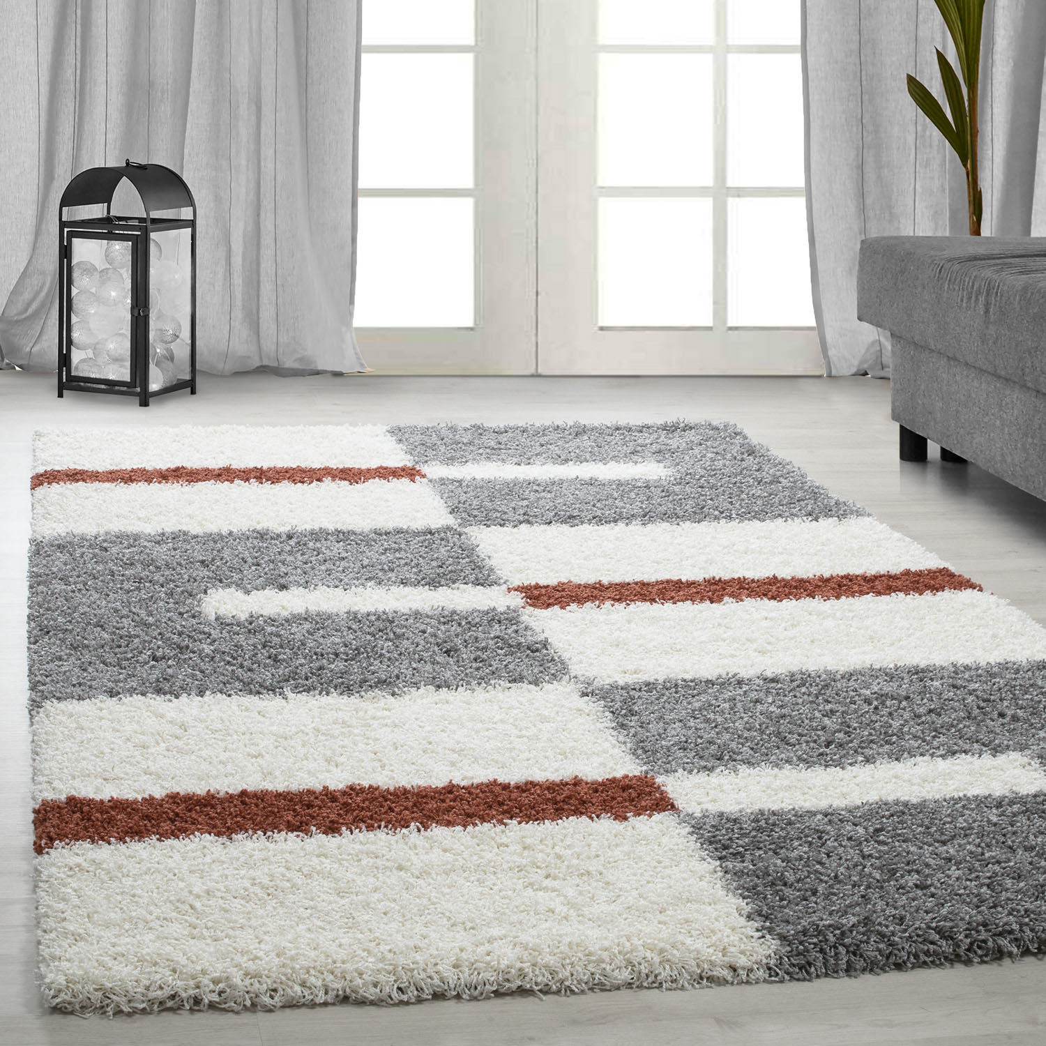 Ayyildiz Teppiche Hochflor-Teppich »Gala Shaggy 2505«, rechteckig, 30 mm Höhe, Langflor, Läufer, alle Räume, Wohnzimmer von Ayyildiz Teppiche