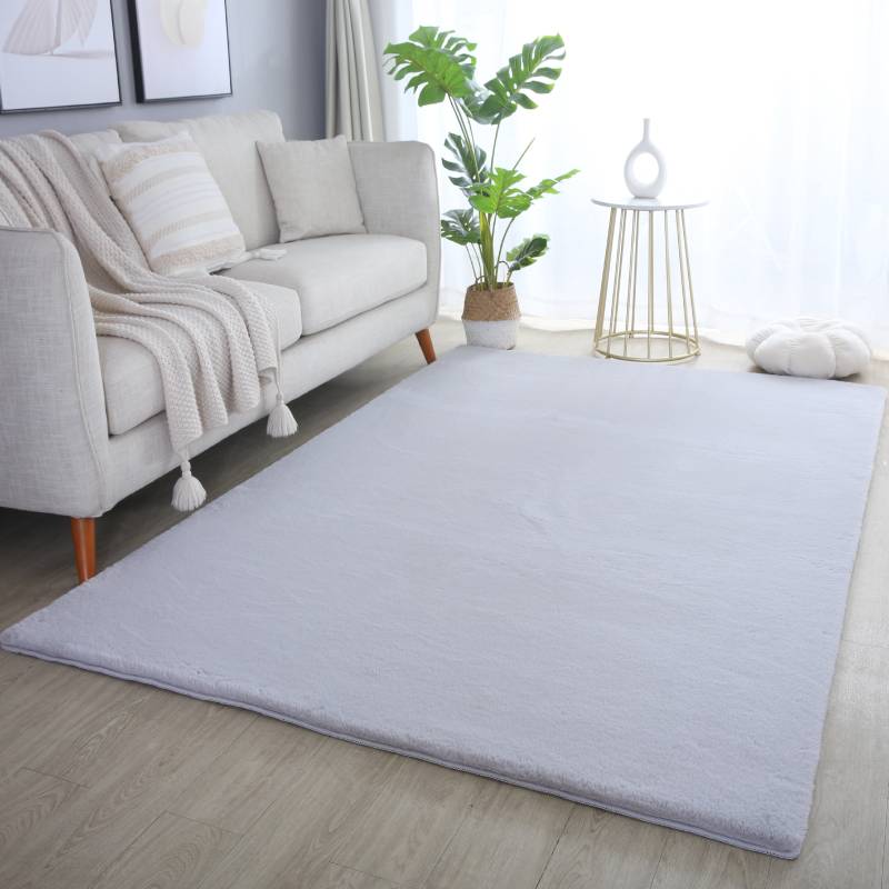 Ayyildiz Teppiche Hochflor-Teppich »POUFFY 5100«, rechteckig, 20 mm Höhe, Läufer, weicher glatter Softflor, Kaninchen Fell Haptik, waschbar von Ayyildiz Teppiche