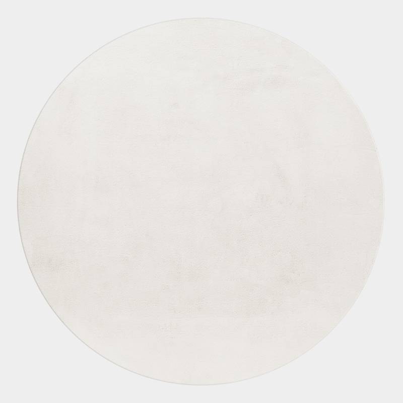 Ayyildiz Teppiche Hochflor-Teppich »POUFFY 5100«, rund, 20 mm Höhe, Läufer, weicher glatter Softflor, Kaninchen Fell Haptik, waschbar von Ayyildiz Teppiche