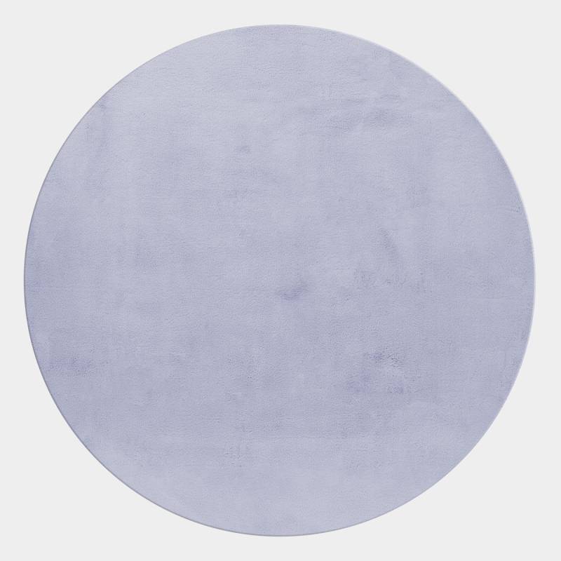 Ayyildiz Teppiche Hochflor-Teppich »POUFFY 5100«, rund, 20 mm Höhe, Läufer, weicher glatter Softflor, Kaninchen Fell Haptik, waschbar von Ayyildiz Teppiche
