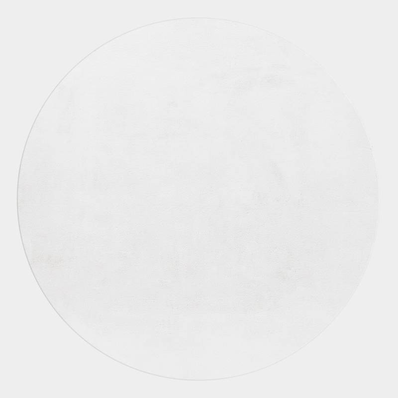 Ayyildiz Teppiche Hochflor-Teppich »POUFFY 5100«, rund, 20 mm Höhe, Läufer, weicher glatter Softflor, Kaninchen Fell Haptik, waschbar von Ayyildiz Teppiche