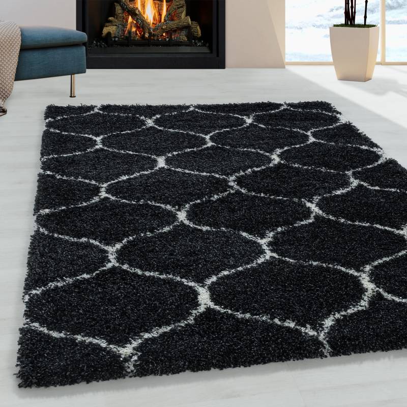 Ayyildiz Teppiche Hochflor-Teppich »SALSA 3201«, rechteckig, 50 mm Höhe, auch in rund, Pflegeleicht / Strapazierfähig / Shaggy/ Wohnzimmer von Ayyildiz Teppiche