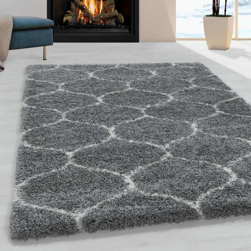 Ayyildiz Teppiche Hochflor-Teppich »SALSA 3201«, rechteckig, 50 mm Höhe, auch in rund, Pflegeleicht / Strapazierfähig / Shaggy/ Wohnzimmer von Ayyildiz Teppiche