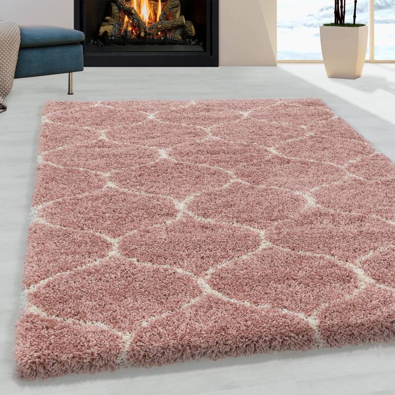 Ayyildiz Teppiche Hochflor-Teppich »SALSA 3201«, rechteckig, 50 mm Höhe, auch in rund, Pflegeleicht / Strapazierfähig / Shaggy/ Wohnzimmer von Ayyildiz Teppiche