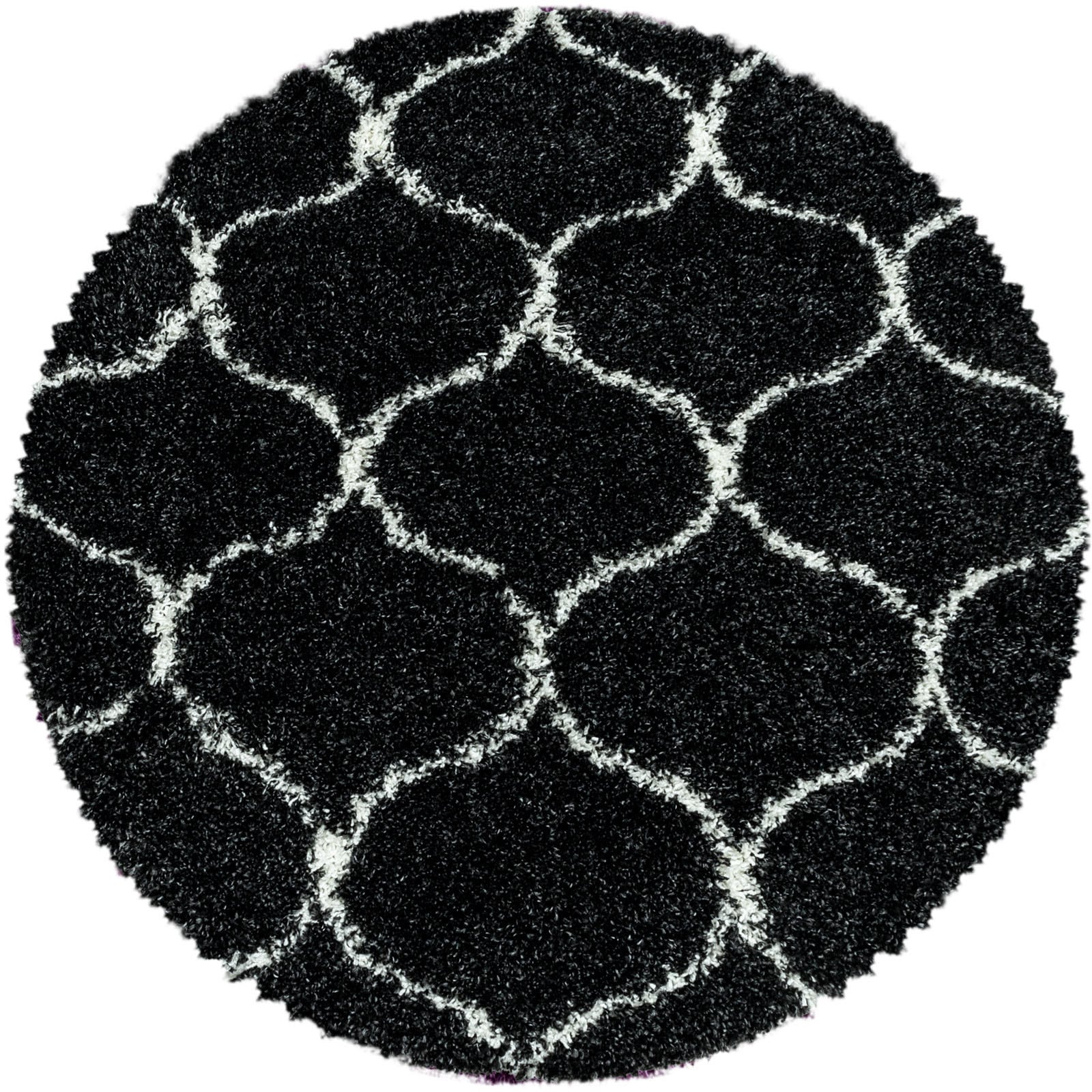 Ayyildiz Teppiche Hochflor-Teppich »SALSA 3201«, rund, 50 mm Höhe, auch rechteckig, Pflegeleicht / Strapazierfähig / Shaggy/ Wohnzimmer von Ayyildiz Teppiche