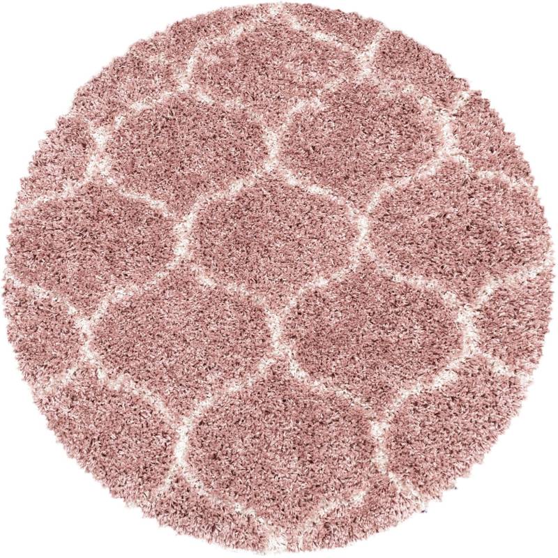 Ayyildiz Teppiche Hochflor-Teppich »SALSA 3201«, rund, 50 mm Höhe, auch rechteckig, Pflegeleicht / Strapazierfähig / Shaggy/ Wohnzimmer von Ayyildiz Teppiche