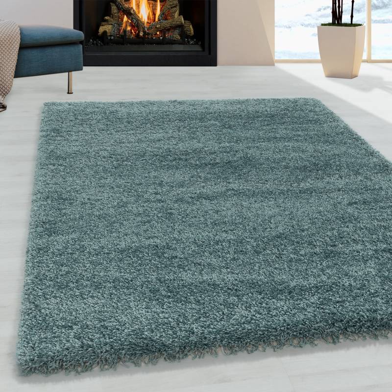 Ayyildiz Teppiche Hochflor-Teppich »SYDNEY 3000«, rechteckig, 50 mm Höhe, Shaggy, Langflor, uni, auch in rund, Wohnzimmer von Ayyildiz Teppiche