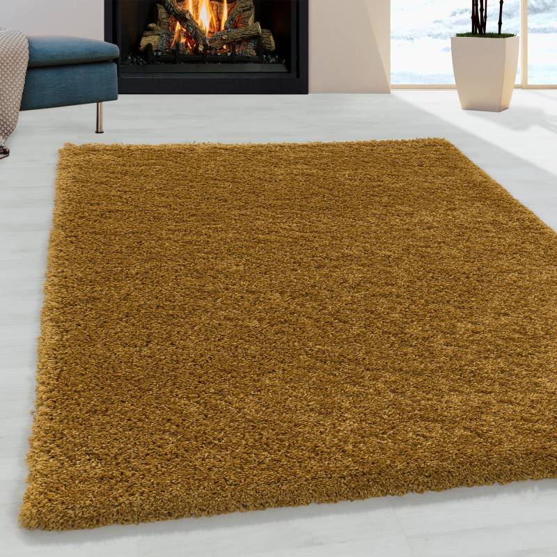 Ayyildiz Teppiche Hochflor-Teppich »SYDNEY 3000«, rechteckig, 50 mm Höhe, Shaggy, Langflor, uni, auch in rund, Wohnzimmer von Ayyildiz Teppiche