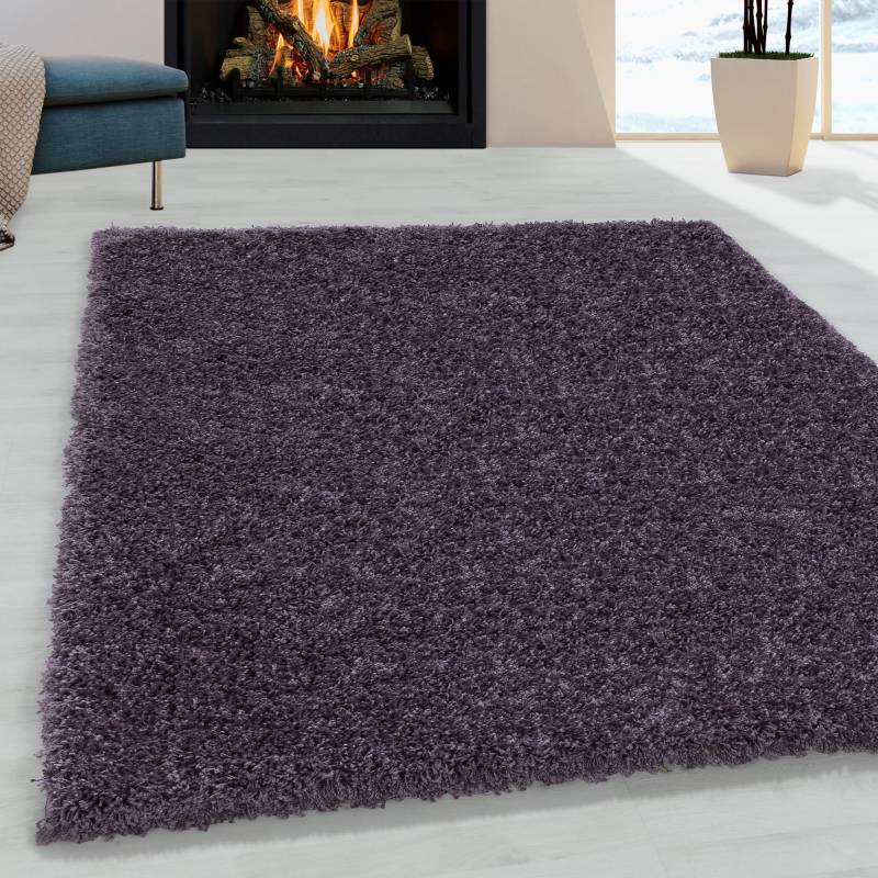 Ayyildiz Teppiche Hochflor-Teppich »SYDNEY 3000«, rechteckig, 50 mm Höhe, Shaggy, Langflor, uni, auch in rund, Wohnzimmer von Ayyildiz Teppiche