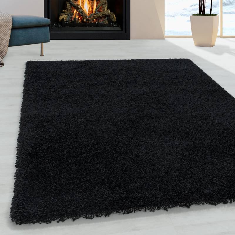 Ayyildiz Teppiche Hochflor-Teppich »SYDNEY 3000«, rechteckig, 50 mm Höhe, Shaggy, Langflor, uni, auch in rund, Wohnzimmer von Ayyildiz Teppiche