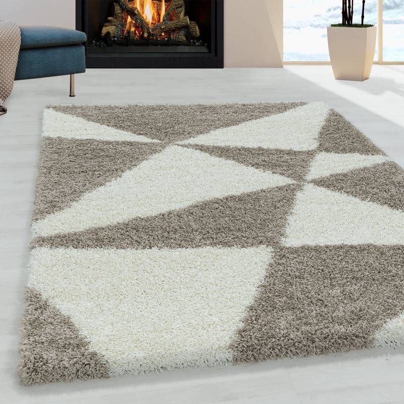Ayyildiz Teppiche Hochflor-Teppich »TANGO 3101«, rechteckig, 50 mm Höhe, Wohnzimmer von Ayyildiz Teppiche