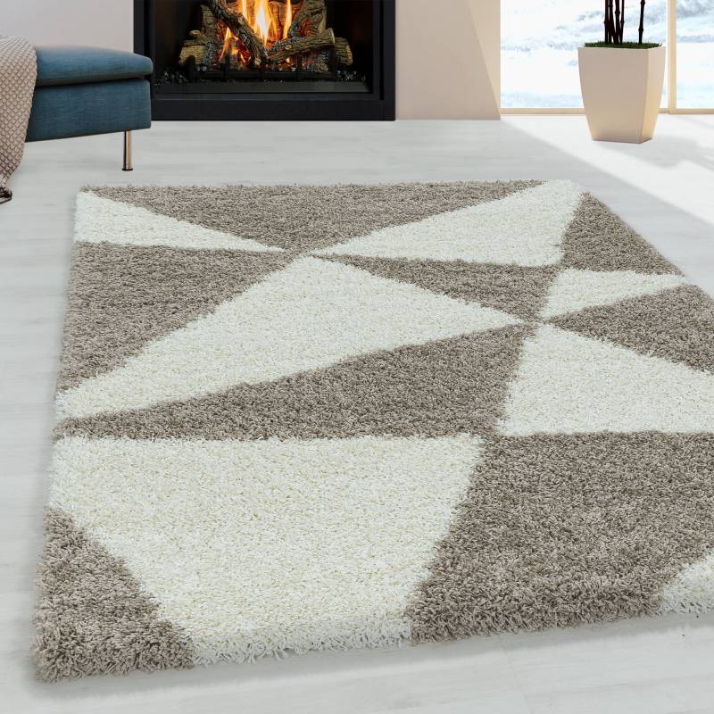 Ayyildiz Teppiche Hochflor-Teppich »TANGO 3101«, rechteckig, 50 mm Höhe, Wohnzimmer von Ayyildiz Teppiche