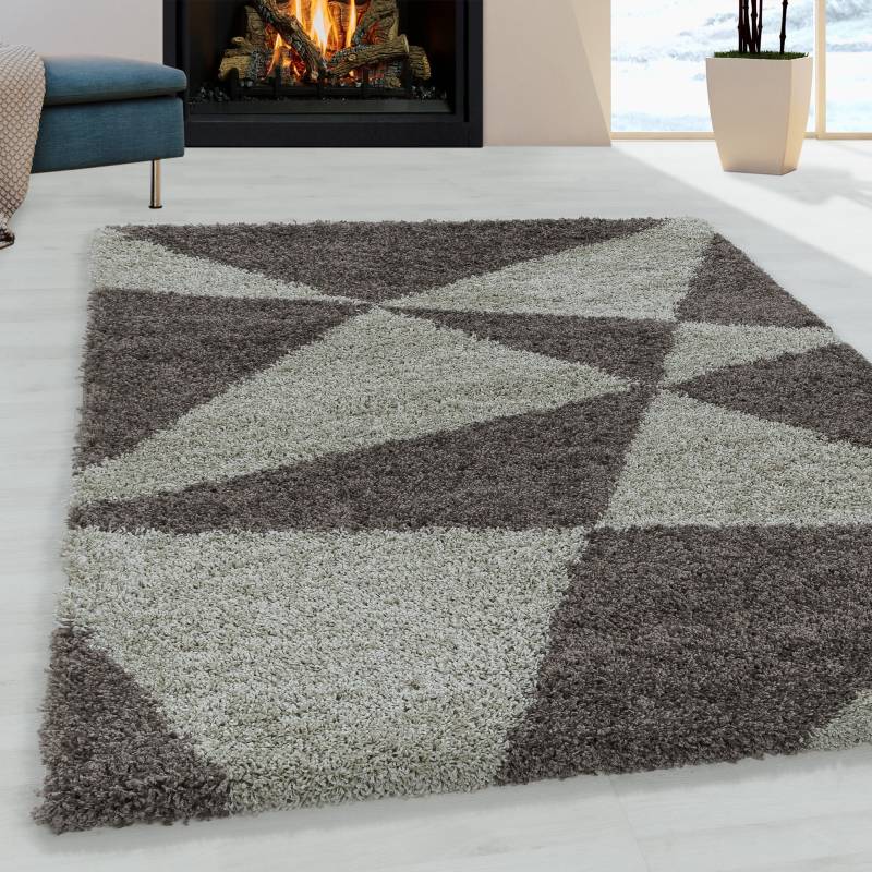 Ayyildiz Teppiche Hochflor-Teppich »TANGO 3101«, rechteckig, 50 mm Höhe, Wohnzimmer von Ayyildiz Teppiche