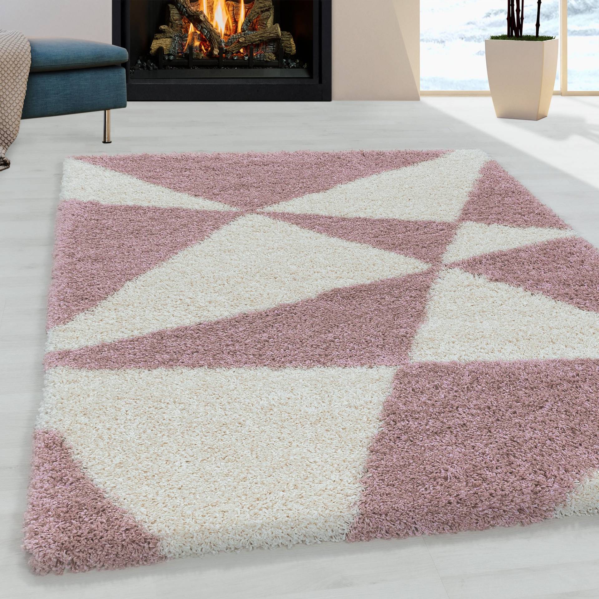 Ayyildiz Teppiche Hochflor-Teppich »TANGO 3101«, rechteckig, 50 mm Höhe, Wohnzimmer von Ayyildiz Teppiche