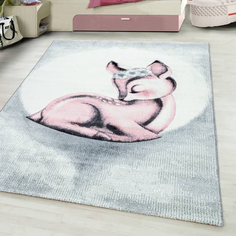 Ayyildiz Teppiche Kinderteppich »Bambi 850«, rechteckig, 11 mm Höhe, auch in rund, Rehkitz Motiv, Kurzflor von Ayyildiz Teppiche