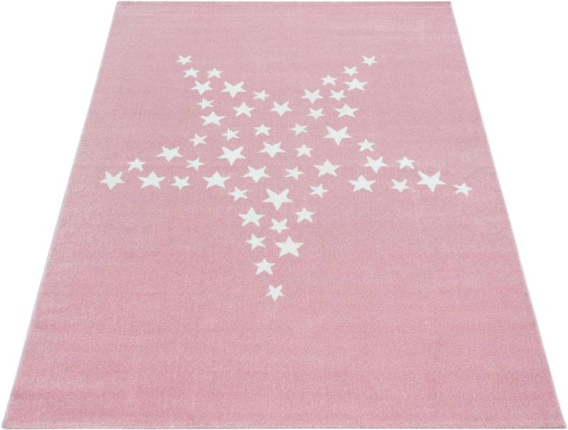 Ayyildiz Teppiche Kinderteppich »Bambi 870«, rechteckig, 11 mm Höhe, Kurzflor, Motiv Sterne, Kinderzimmer von Ayyildiz Teppiche
