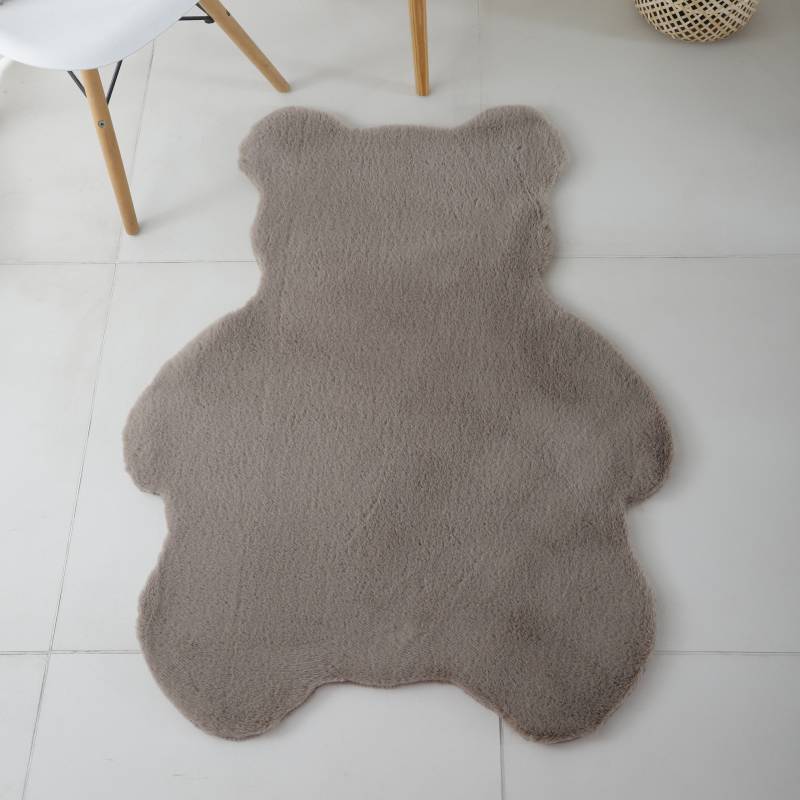 Ayyildiz Teppiche Designteppich »CATY 5303«, Motivform, 25 mm Höhe, Teddy, Besonders weich / Softflor /Kunstfell / waschbar von Ayyildiz Teppiche