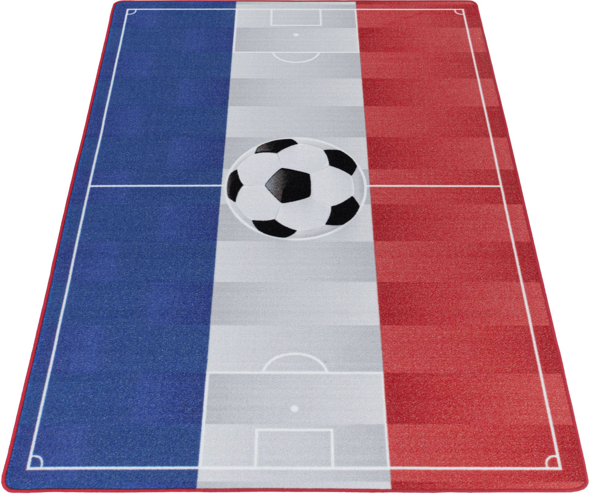 Ayyildiz Teppiche Kinderteppich »PLAY 2913«, rechteckig, 6 mm Höhe, robuster Kurzflor, Fussball, blau weiss rot,Frankreich, Kinderzimmer Ayyildiz Teppiche Kinderteppich »PLAY 2913«, rechteckig, 6 mm Höhe, robuster Kurzflor, Fussball, blau weiss rot,Frankreich, Kinderzimmer von Ayyildiz Teppiche