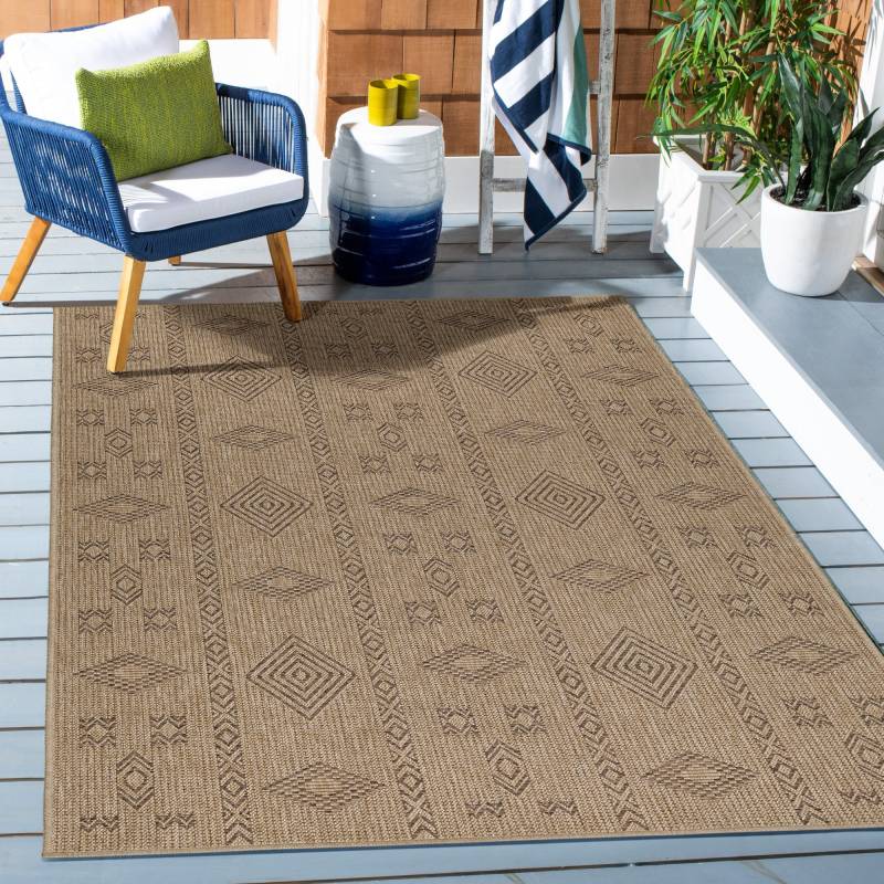 Ayyildiz Teppiche Outdoorteppich »DHAKA 8711«, rechteckig, 5 mm Höhe, Läufer / Pflegeleicht / Strapazierfähig / In- und Outdoor geeignet von Ayyildiz Teppiche