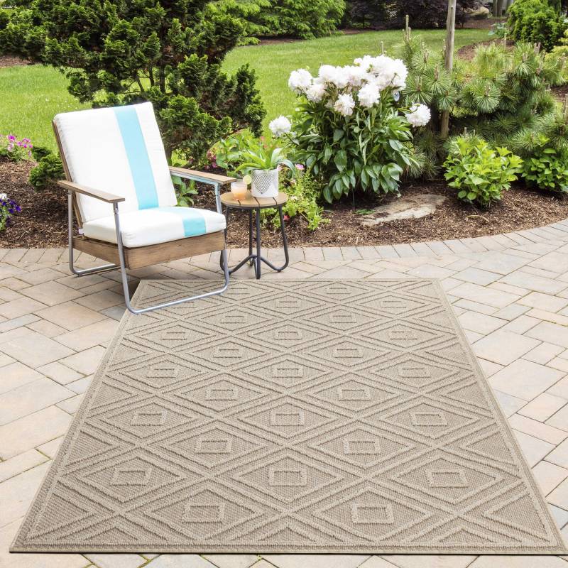 Ayyildiz Teppiche Outdoorteppich »PATARA 4956«, rechteckig, 8 mm Höhe, Läufer / Pflegeleicht / Strapazierfähig / In- und Outdoor geeignet von Ayyildiz Teppiche
