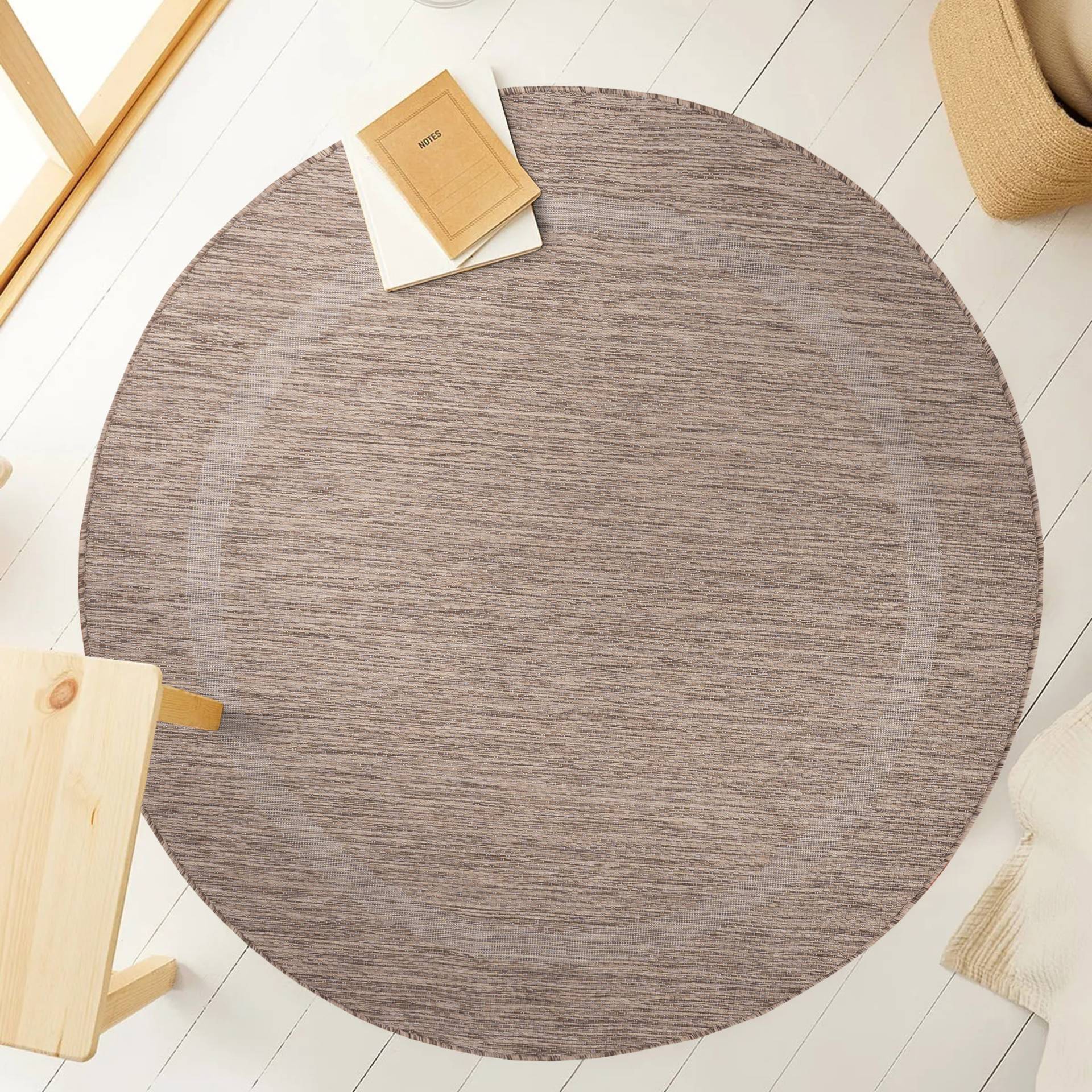 Ayyildiz Teppiche Outdoorteppich »RELAX 4311«, rund, 5 mm Höhe, pflegeleicht, robust, In- und Outdoor geeignet, grosse Farbauswahl von Ayyildiz Teppiche