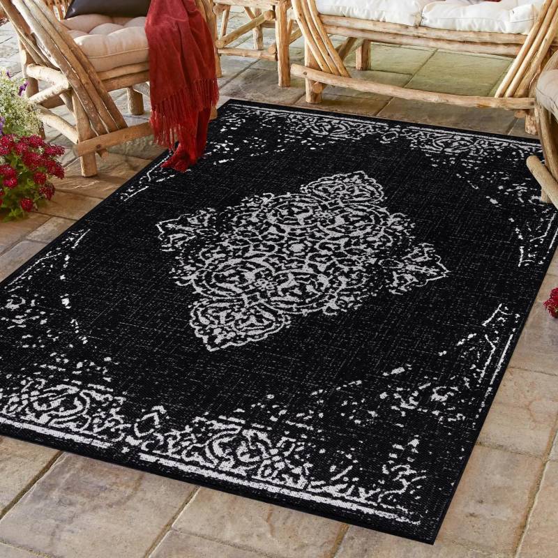 Ayyildiz Teppiche Teppich »SUNNY 4416«, rechteckig, 5 mm Höhe, Läufer, Pflegeleicht / Strapazierfähig / In- und Outdoor geeignet von Ayyildiz Teppiche