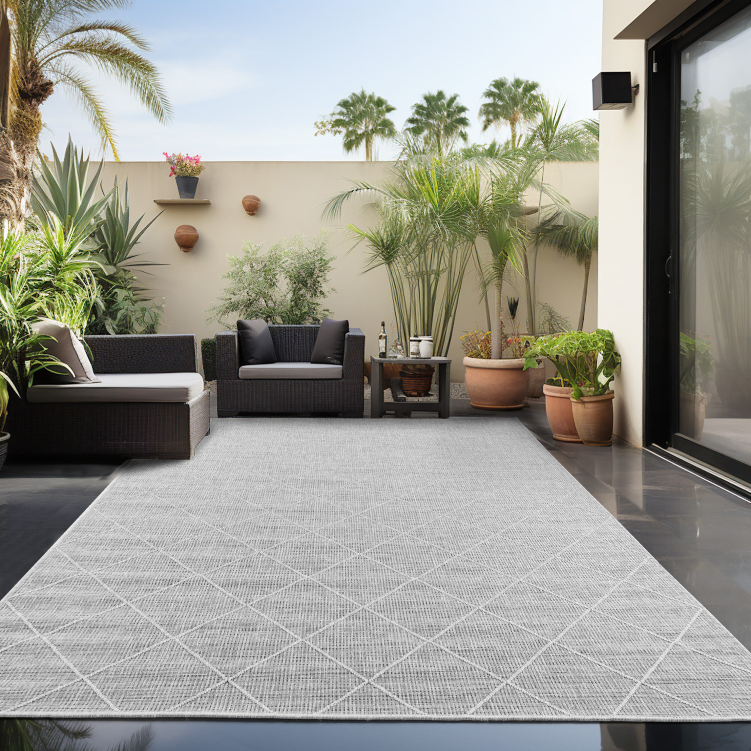 Ayyildiz Teppiche Outdoorteppich »ZAGORA 4512«, rechteckig, 5 mm Höhe, Läufer, Pflegeleicht / Strapazierfähig / In- und Outdoor geeignet von Ayyildiz Teppiche