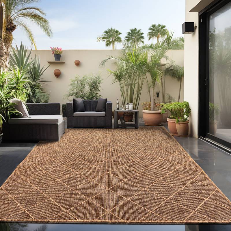 Ayyildiz Teppiche Outdoorteppich »ZAGORA 4512«, rechteckig, 5 mm Höhe, Läufer, Pflegeleicht / Strapazierfähig / In- und Outdoor geeignet von Ayyildiz Teppiche