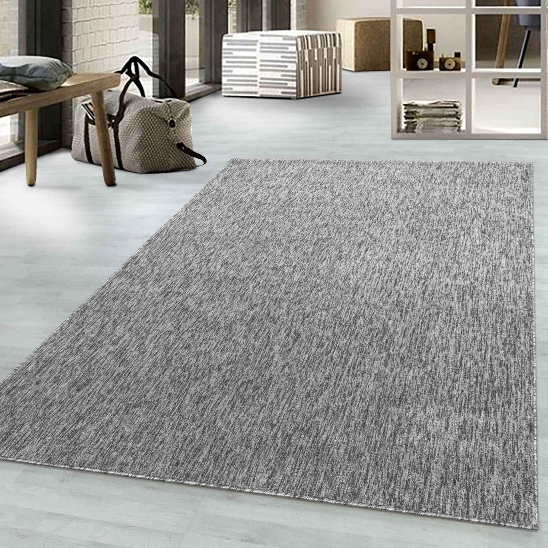 Ayyildiz Teppiche Teppich »Nizza 1800 Kurzflorteppich«, rechteckig, 6 mm Höhe, pflegeleicht, leicht melierter Kurzflor, ringsum gekettelt, Wohnzimmer von Ayyildiz Teppiche