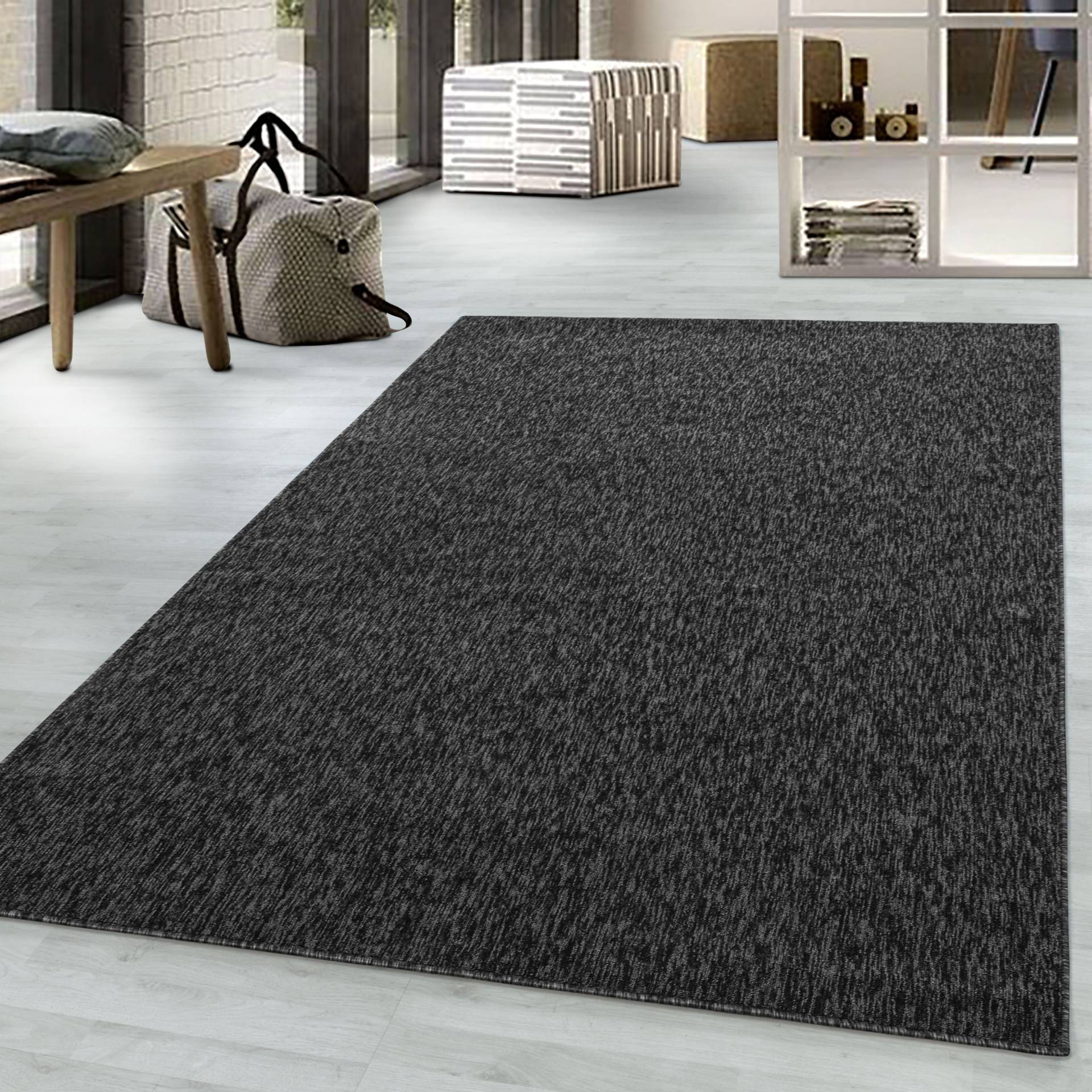 Ayyildiz Teppiche Teppich »Nizza 1800 Kurzflorteppich«, rechteckig, 6 mm Höhe, pflegeleicht, leicht melierter Kurzflor, ringsum gekettelt, Wohnzimmer von Ayyildiz Teppiche