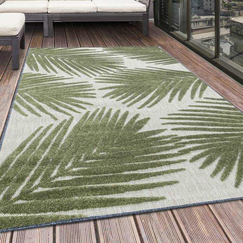 Ayyildiz Teppiche Teppich »BAHAMA 5155«, rechteckig, 8 mm Höhe, Läufer, Flachflor mit Hoch-Tief-Struktur, In-und Outdoor geeignet von Ayyildiz Teppiche
