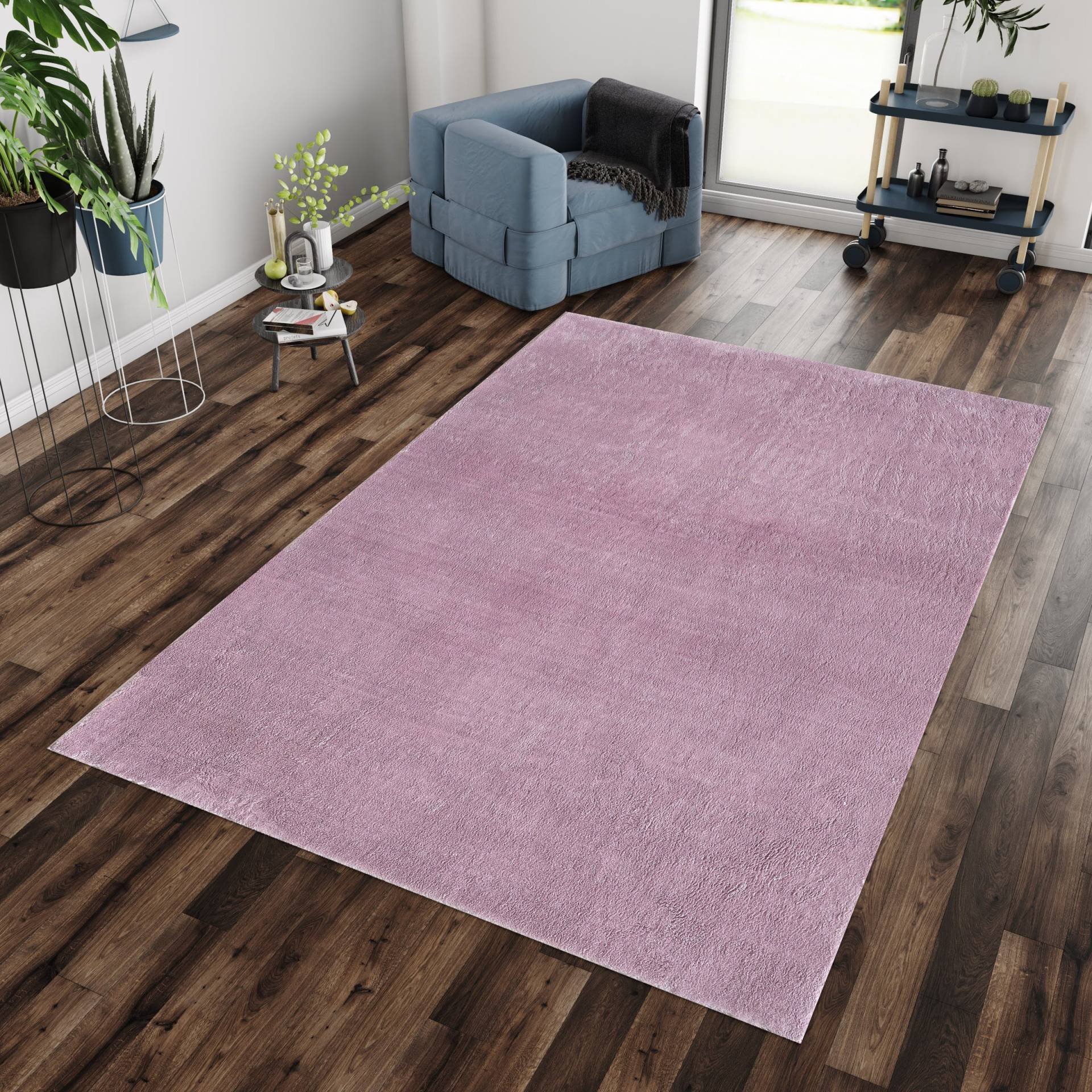 Ayyildiz Teppiche Teppich »CATWALK 2600«, rechteckig, 25 mm Höhe, Besonders weich / Soft Flor / waschbar, Kaninchenfell Haptik von Ayyildiz Teppiche