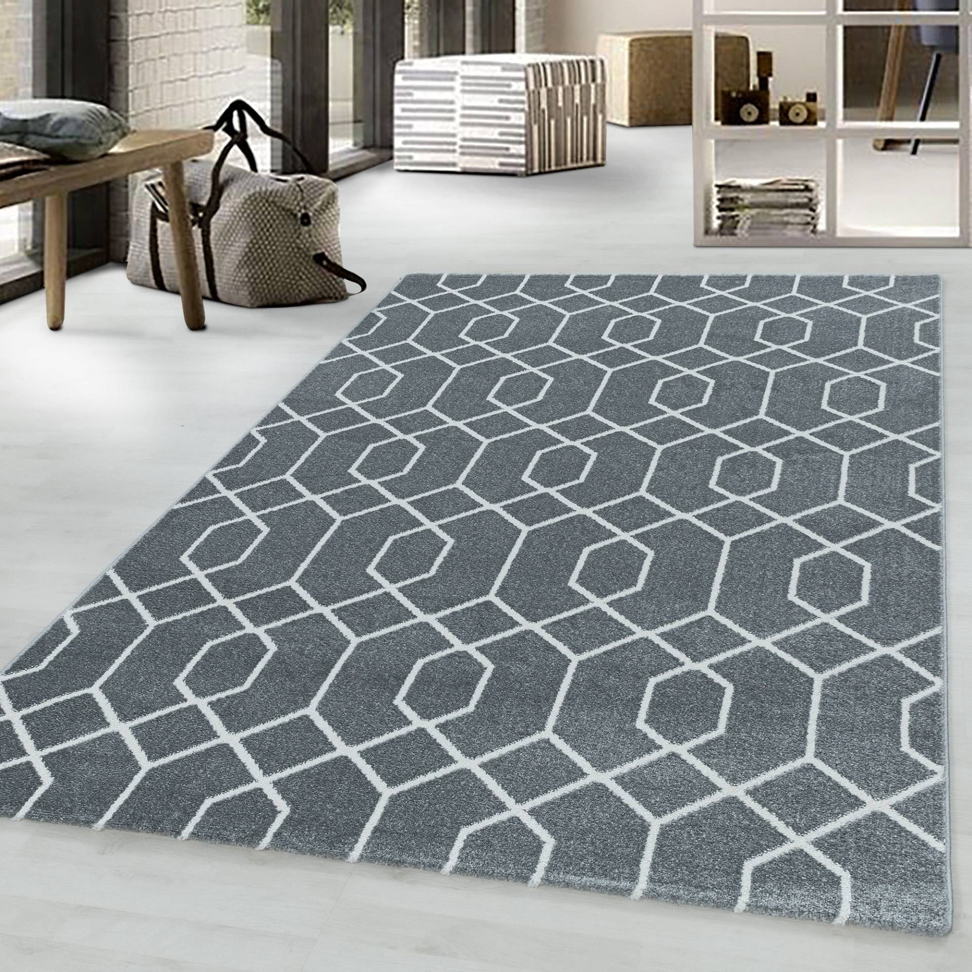 Ayyildiz Teppiche Teppich »EFOR 3713«, rechteckig, 11 mm Höhe, Läufer, Kurzflor, Wohnzimmer von Ayyildiz Teppiche