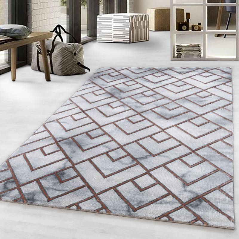 Ayyildiz Teppiche Teppich »NAXOS 3813«, rechteckig, 12 mm Höhe, Läufer, Wohnzimmer von Ayyildiz Teppiche