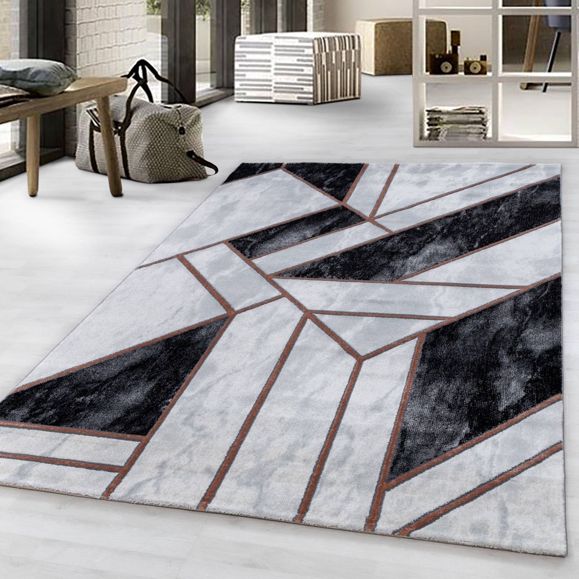 Ayyildiz Teppiche Teppich »NAXOS 3817«, rechteckig, 12 mm Höhe, Wohnzimmer von Ayyildiz Teppiche