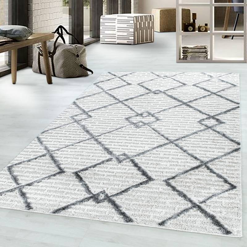 Ayyildiz Teppiche Teppich »PISA 4701«, rechteckig, 20 mm Höhe, Läufer, Hoch Tief Struktur, Wohnzimmer,Schlafzimmer von Ayyildiz Teppiche