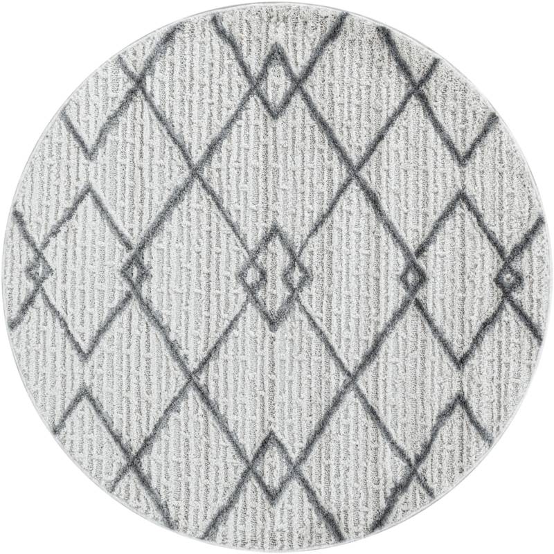 Ayyildiz Teppiche Teppich »PISA 4701«, rund, 20 mm Höhe, Läufer, rund, Hoch Tief Struktur, Wohnzimmer,Schlafzimmer von Ayyildiz Teppiche