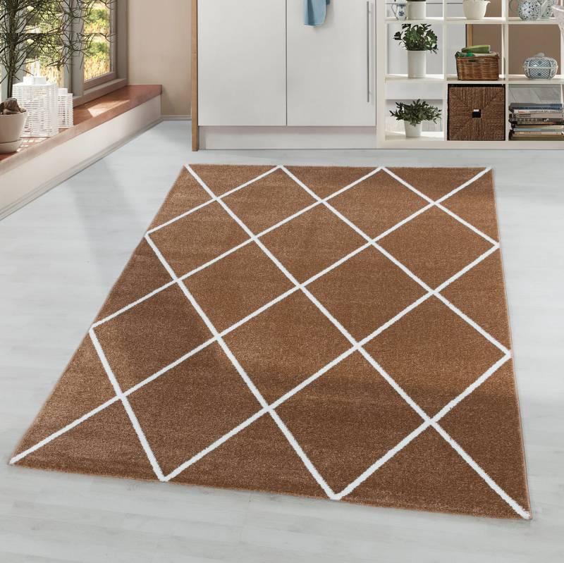 Ayyildiz Teppiche Teppich »RIO 4601«, rechteckig, 8 mm Höhe, Pflegeleicht / Strapazierfähig / Trend Colors/ Wohnzimmer von Ayyildiz Teppiche