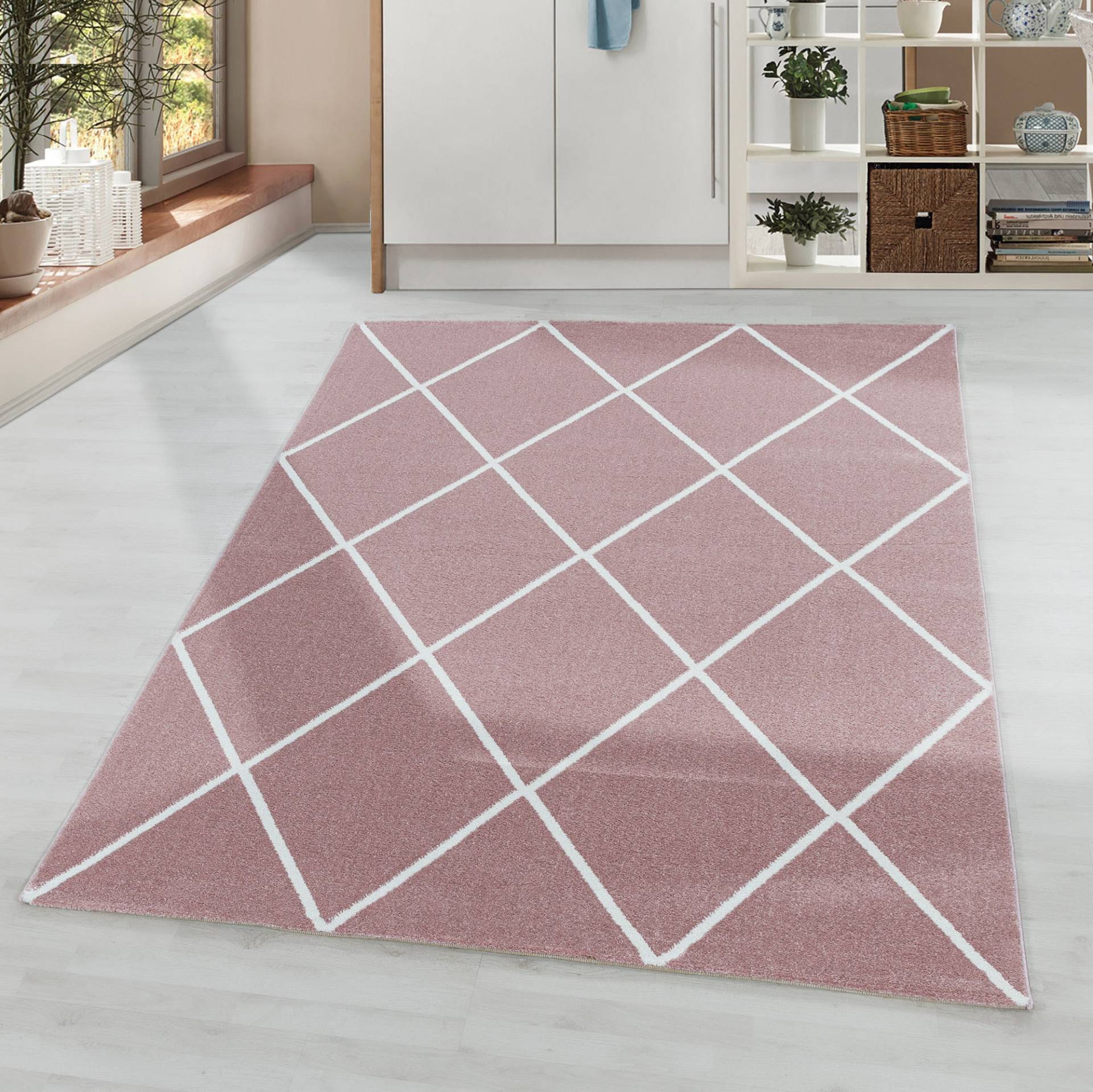 Ayyildiz Teppiche Teppich »RIO 4601«, rechteckig, 8 mm Höhe, Pflegeleicht / Strapazierfähig / Trend Colors/ Wohnzimmer von Ayyildiz Teppiche